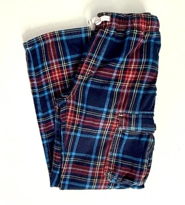 Mini Boden Plaid Flannel Tartan Cargo Pants - 12Y - Red, Blue - Picture 1 of 9