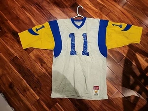 Vintage NFL Los Angeles Rams Pat Haden Officially Licensed Sand Knit Jersey. H1 - Picture 1 of 3