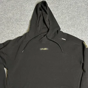 UNRL Felpa con Cappuccio Uomo Medium Nera 10 Anniversario Edizione Limitata Pullover Patch - Foto 1 di 10