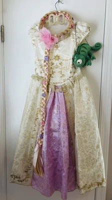 Disney Store Rapunzel Disfraz y Trenza de Pelo Enredado, Cartera Pascal  Foto 1 de 3