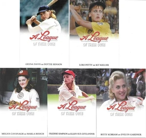 A League of their Own 5 unsigned Custom Cards Geena Davis Lori Petty - Picture 1 of 11