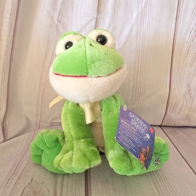 Russ Shining Stars Green Frog Plush Stuffed Toy Sealed Code Tag 7 Inch 2006 - Image 1 of 4