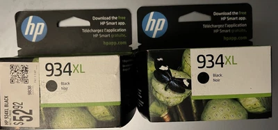 Geniune HP 934XL Inyección de Tinta Negra Lote de 2 Foto 1 de 2