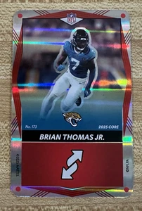 2025 UNO Elite Edition Brian Thomas Jr Red Foil Card 173 Jacksonville Jaguars - Picture 1 of 3
