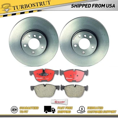Kit de pastillas de freno rotores de freno delanteros para BMW X5 2007-2013 garantía de por vida Foto 1 de 4
