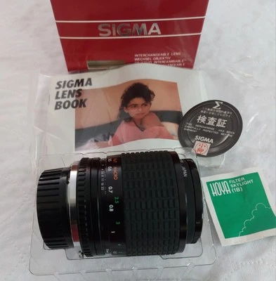 Sigma One Touch Zoom Lens 35-70mm f/2.8-4, 52mm + Hoya Filter, Caps, Book, Box - Image 1 of 4