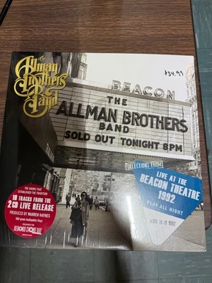 ALLMAN BROTHERS VERIFIED Live Beacon Theatre 1992 180G 1ST RSD EDITION 2 LP SET - Image 1 of 3