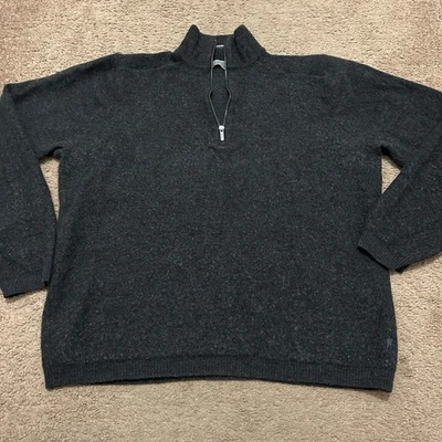 Smartwool Men’s XL Long Sleeve 1/4 Zip Sweater Base Layer Wool Gray  - Image 1 of 4