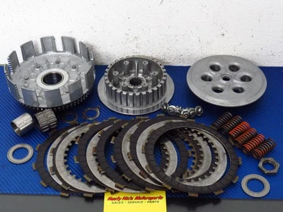 Yamaha YZ250 1988 OEM EMBRAGUE BUJE DE PRESIÓN EXTERIOR INTERIOR CESTA PLACA JUEGO YZ WR 250 Foto 1 de 4