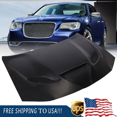 For 2011-2023 Chrysler 300 Hellcat style ALUMINUM hood - Image 1 of 4