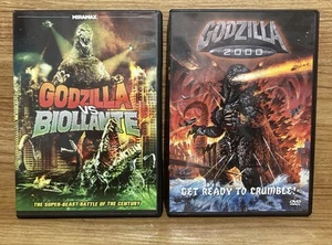 Godzilla vs Biollante DVD 1989 RARE Out of Print + Godzilla 2000 DVD 🇯🇵 🔥 - Picture 1 of 3