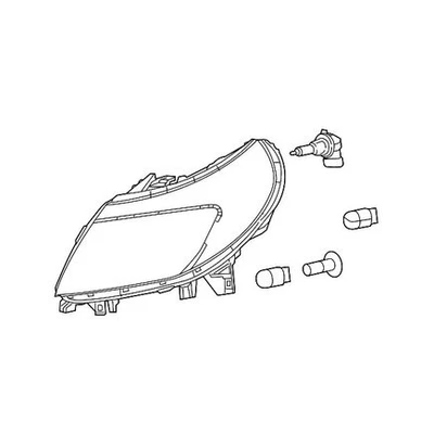 Faro derecho Mopar 68154588AL, para Ram Pro Master 1500/2500/3500 2020 2022 Foto 1 de 4