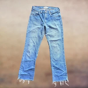 Vintage Abercrombie & Fitch Jeans Damen 6 Slim Straight Raw Hem Made USA 90s De - Bild 1 von 11