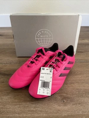 Adidas Goletto VIII FG J Soccer Cleats Youth Kids Size 5  Pink Lace Up GW6163 - Image 1 of 4