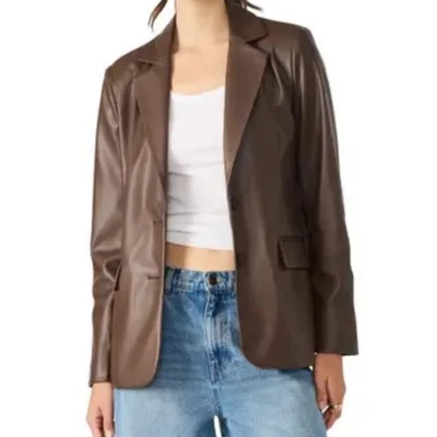 Blazer novio Steve Madden de cuero sintético nuevo con etiquetas - talla XS Foto 1 de 4