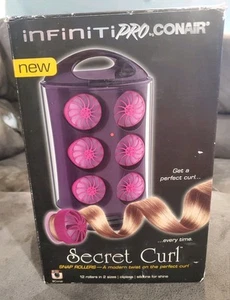 Conair Infiniti Pro Secret Curl 12 Silicone Hot Snap Rollers Curlers NEW - Picture 1 of 7