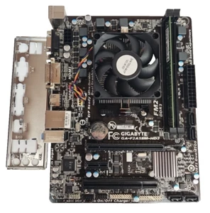 Gigabyte GA-F2A58M-HD2 FM2+ Motherboard with AMD A4-4000 CPU - Picture 1 of 6