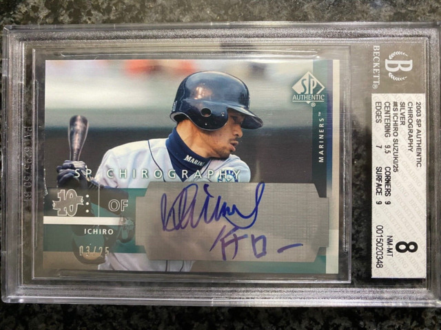 Ichiro Suzuki Autographed Signed 2001 Sp Authentic Rookie Card #91