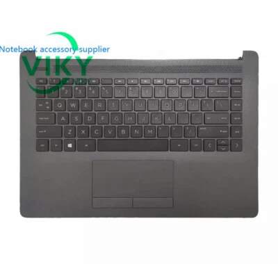 For HP 240 245 246 G7 14-CM US Palmrest Keyboard Bezel Cover Touchpad L44060-001 - Image 1 of 2