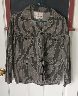 Vintage Ranger Brand Tiger Stripe Camo BDU Style Hunting Shirt - Image 1 of 3