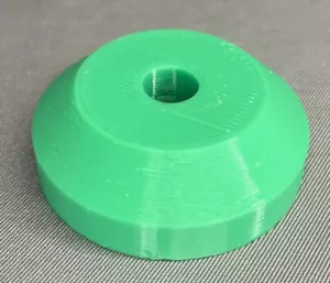 2 Pk Green Plastic Dome Turntable Adapter Inserts for 7” 45rpm Vinyl Records - Imagen 1 de 1