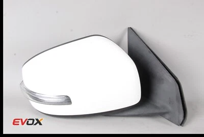 Espejo retrovisor lateral derecho Lancer Evolution X Evo 2008-2015 10 pasajeros OEM blanco Foto 1 de 4