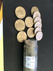1946 D bonito rollo de 34 níqueles Jefferson unc unc  - Imagen 1 de 4