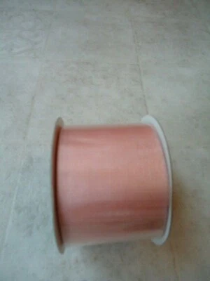 Berwick Woven Transparent Pink Misty Sheer Ribbon 2 ½” X 25 Yds. - Image 1 of 4