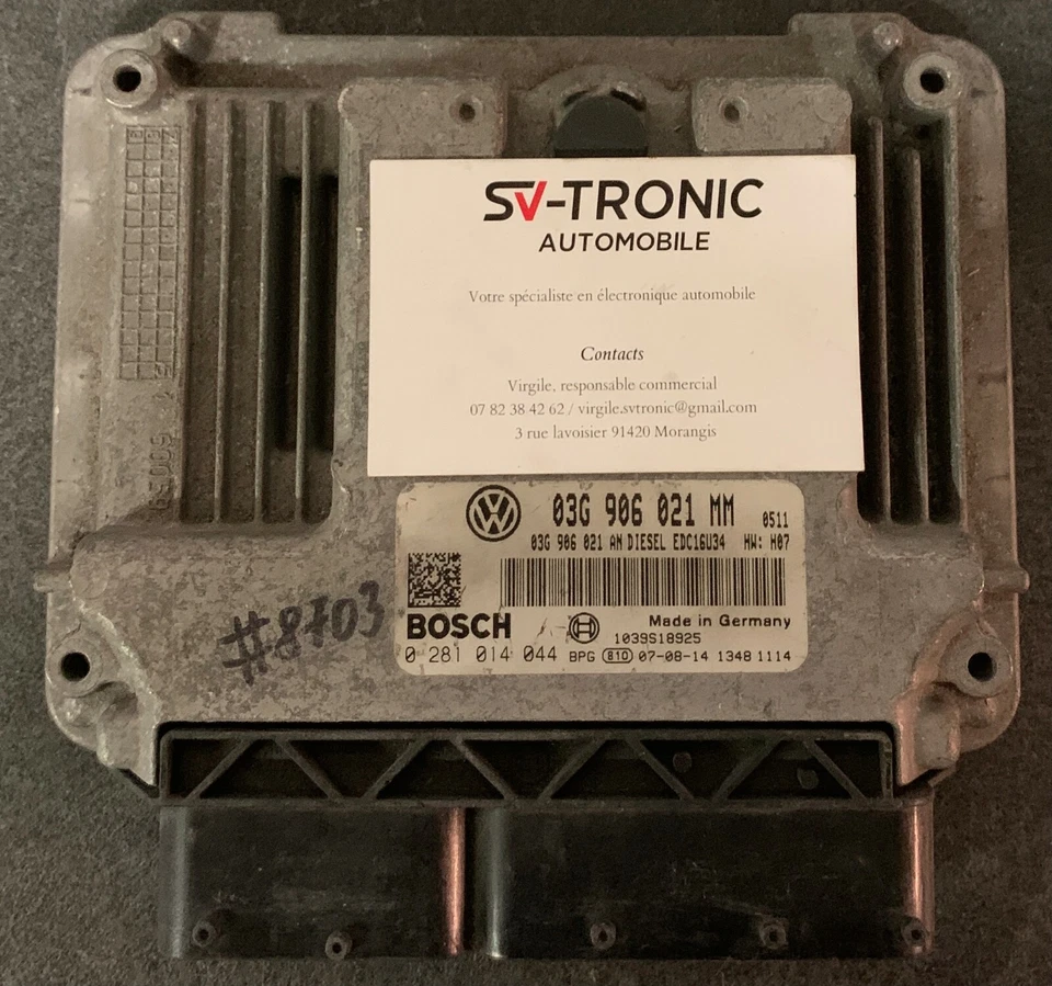 Calculateur moteur décodé VW TOURAN EDC16U34 0281014044 03G906021MM - Immagine 1 di 1