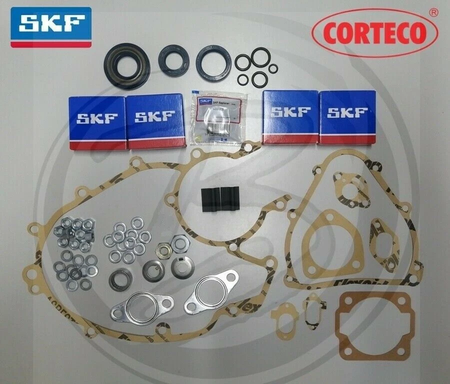 SKF - CORTECO KIT REVISIONE MOTORE PIAGGIO VESPA 125 PRIMAVERA CUSCINETTI PARAOLI GUARNIZIONI