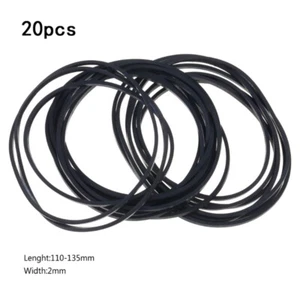 20Pcs Assorted Common Square Rubber Belts 2mm Width for Recorders DVD Drives - Picture 1 of 15