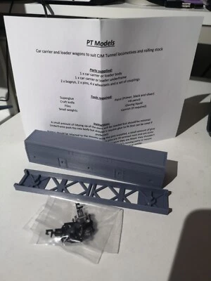 PT Models Channel Tunnel Single Deck Carrier wagon - N gauge