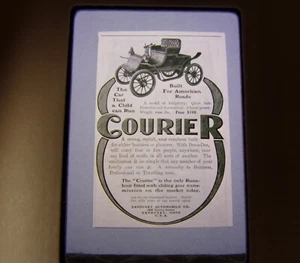 Sandusky Kurier Vintage 35 mm Rutsche Auto Werbung Automobilia Werbung - Bild 1 von 4