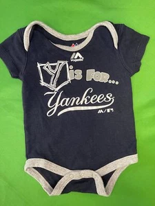 MLB New York Yankees Majestic Infant Bodysuit/Vest Newborn 0-3 Months - Picture 1 of 3