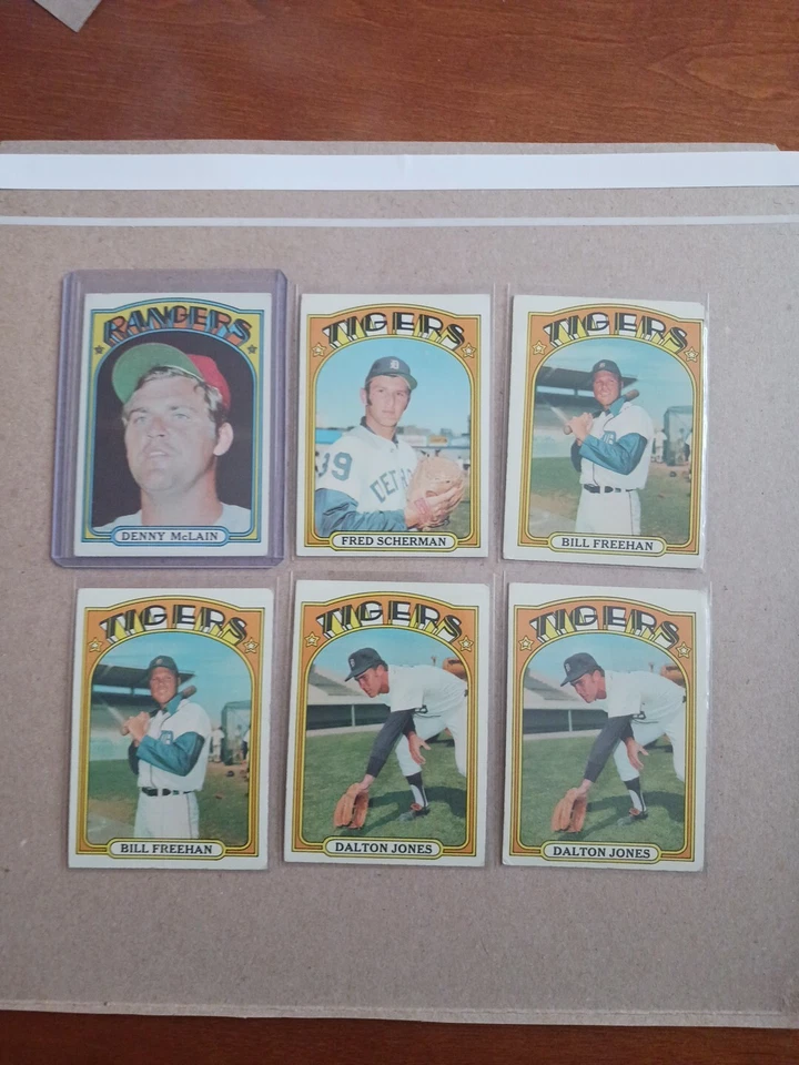 Detroit Tigers Vintage Topps Años 70 + 1981 Lote De 17 🐅⚾️ INC McLain & Freehan Foto 1 de 4