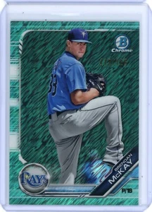 2019 Bowman Chrome Prospects Aqua Shimmer Refractor /125 Brendan McKay #BCP-105 - Foto 1 di 2