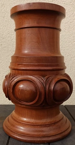 Antique French Pillar Collumn Trim Post Wood Carved Walnut Salvage Furniture Cover