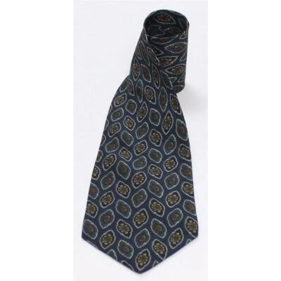 Corbata Charles Jourdan Para Hombres Seda Geométrica Regular Corbata Multicolor Azul Foto 1 de 3