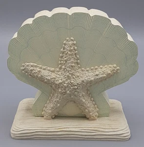 Starfish Beach HALLMARK Message Memo Pad Holder Seashell Paper Resin Material - Picture 1 of 13