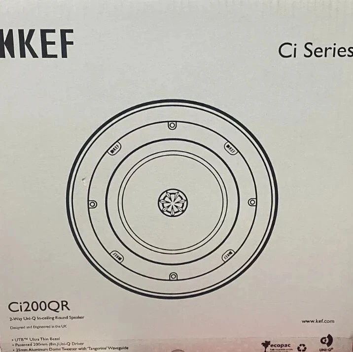 KEF Ci200QR круглый потолочный динамик архитектурный динамик (каждый) новый - Изображение 1 из 1