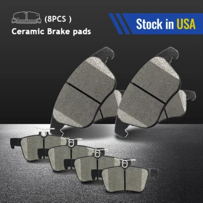 Pastillas de freno delanteras y traseras de cerámica para Ford Fusion 2013-2020 Lincoln MKZ 2013-2018 Foto 1 de 4