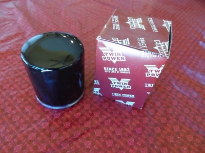 Filtro de aceite Twin Power, negro Harley Davidson modelos 1985-2019 Foto 1 de 4