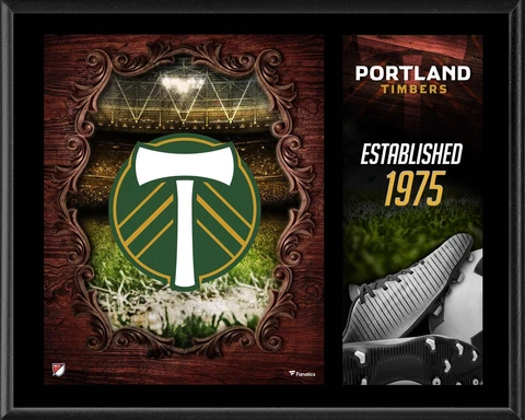 Portland Timbers Team Logo 12" x 15" Sublimated Plaque Cover