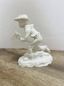 NORMAN ROCKWELL JOYS OF CHILDHOOD "RIDE EM COWBOY" FRANKLIN PORCELAIN 1979 - Picture 1 of 4