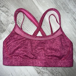 Lululemon SPORTS BRA Mesh Accents, Hot Pink, size 8 - Picture 1 of 5