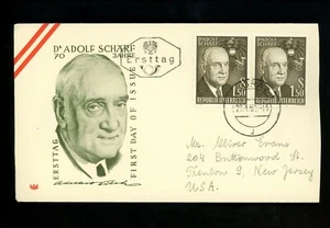 Postal History Austria FDC #651 President Adolf Scharf 1960 - Picture 1 of 2