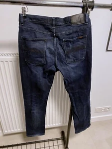 Nudie Jeans Co Lean Dean Negro N Azul Jeans Vaqueros Para Hombre Talla W 33 L 32 - Imagen 1 de 13