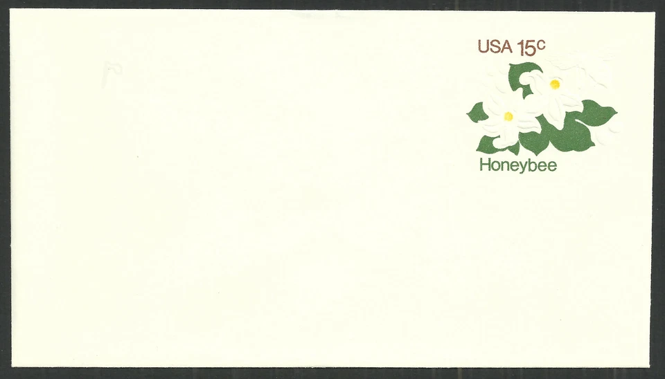 Scott U599, the 15 Cent 1980 Italian Honeybee Stamped Envelope -  Unused Entire - Image 1 of 1