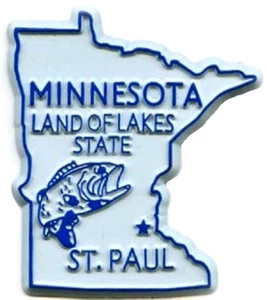 Minnesota Land of Lakes State Fridge Magnet - Bild 1 von 1