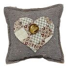 NEUF oreiller cœur de la Saint-Valentin vintage courtepointe anglaise couvre-lit chenille fait main